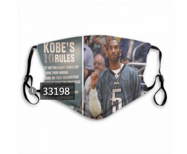 2021 NBA Los Angeles Lakers 24 kobe bryant 33198 Dust mask with filter